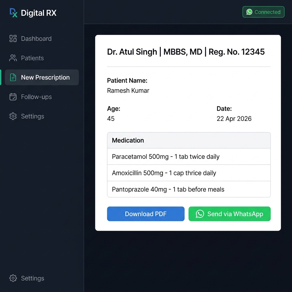 Digital RX Clinic Management Dashboard